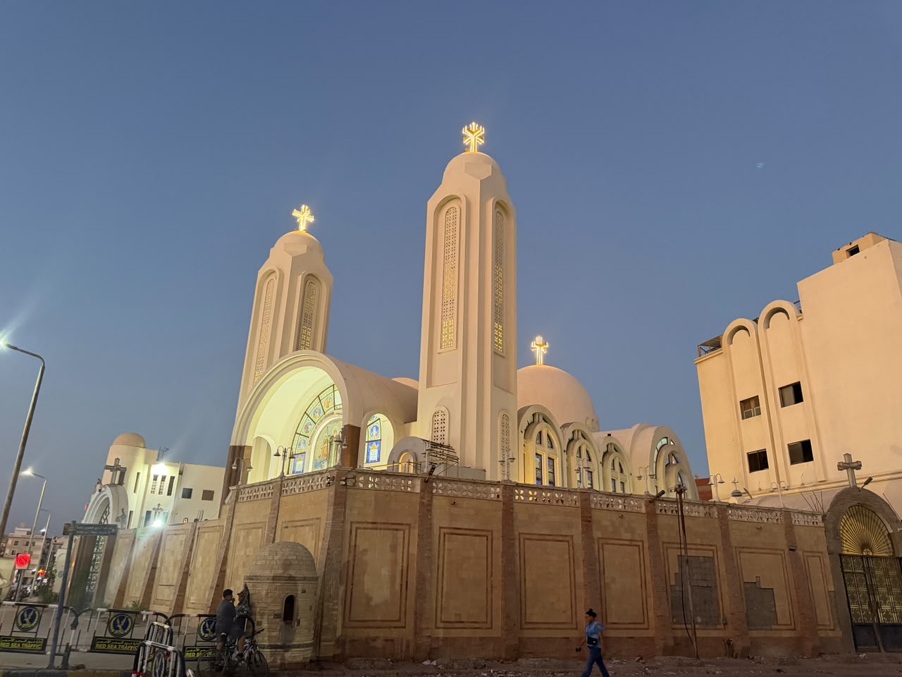 Church exterior seen during a Hurghada city tour