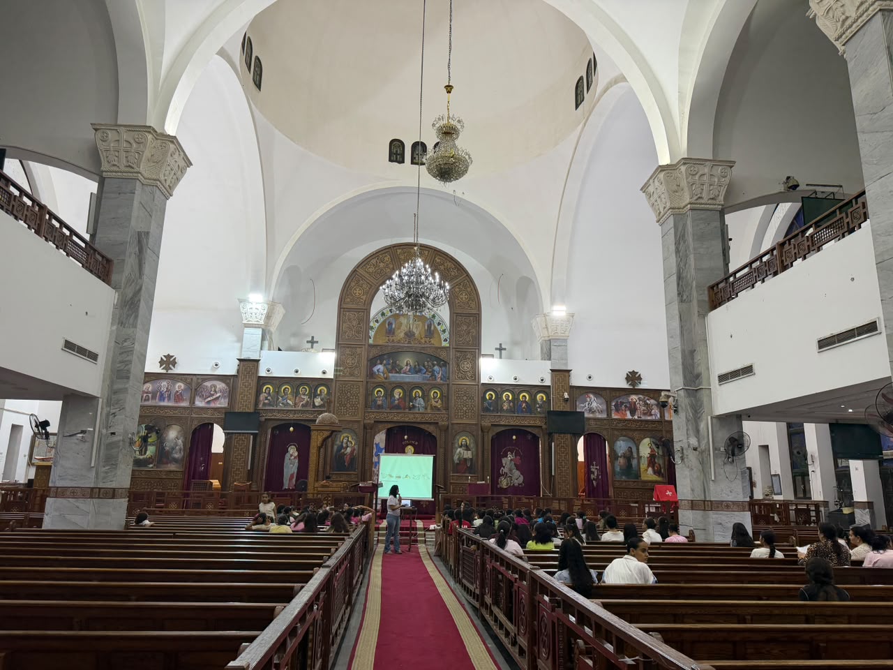 Church interior visited on a private Hurghada tour