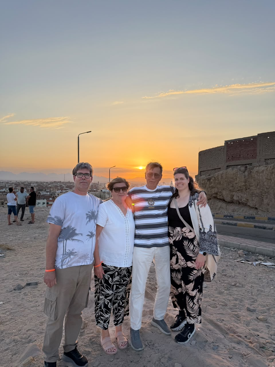 Guests at a sunset viewpoint in Hurghada